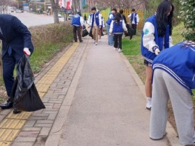 수완고등학교, 학생회 주도의 ‘학교 주변 환경 정화 활동’ 실시